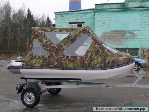 Лодка риб с тримаранными обводами Water Way 390