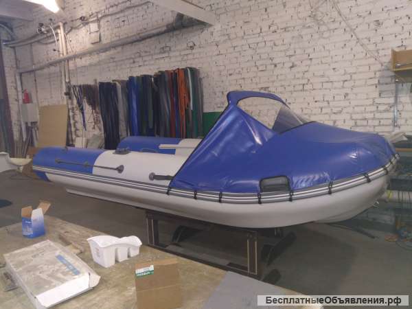 Лодка риб с тримаранными обводами Water Way 390