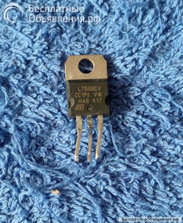 L7809CV (L7809C-V) ST Микросхема оригинальная НОВАЯ и ДЕМОНТАЖ