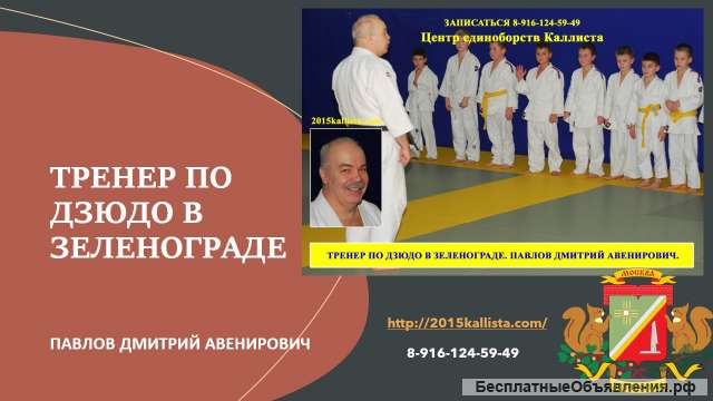 Зеленоград. Детское игровое дзюдо с 3 лет.