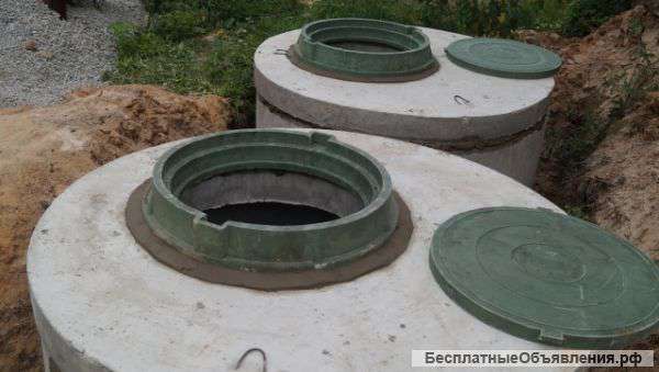 Септик под ключ от производителя. Кессон для скважины. Водопровод