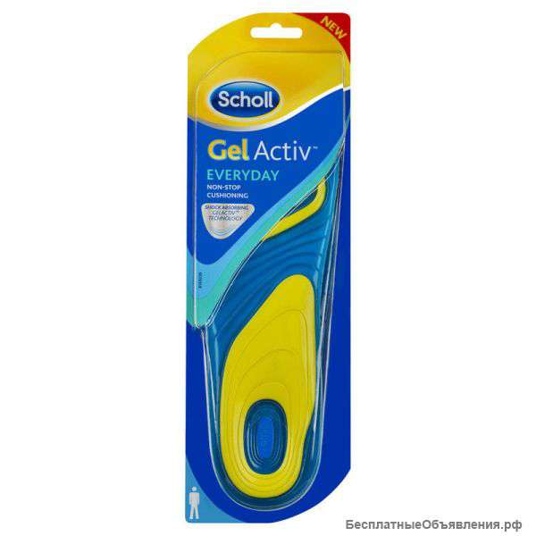 Гелевые стельки для обуви Scholl Gel Active