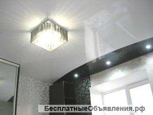 Натяжные потолки с установкой