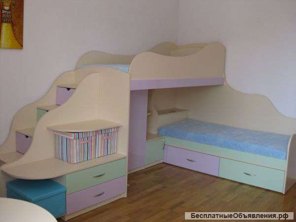 Детские двухъярусные кровати
