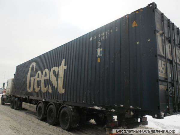 Прочный контейнер вместимость 45 футов готовый не гнилой