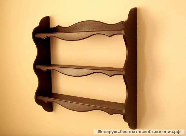 Полка прямая 3-хъярусная ажурная