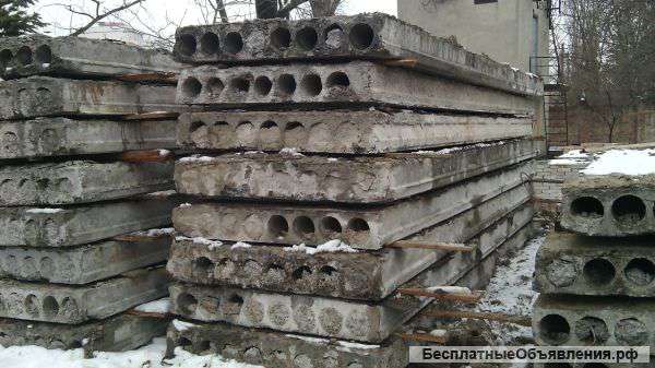 Плиты перекрытия и ребристые , блоки Б/У