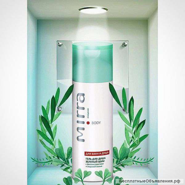 Гель для душа Зелёный шум. Мирра люкс