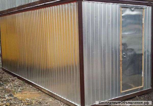 Техническое помещение бытовка с длиной 6 метров из металла