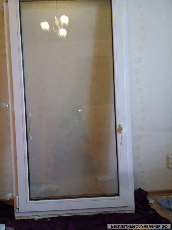 Дверь+окно стеклопакет 2-х камерный