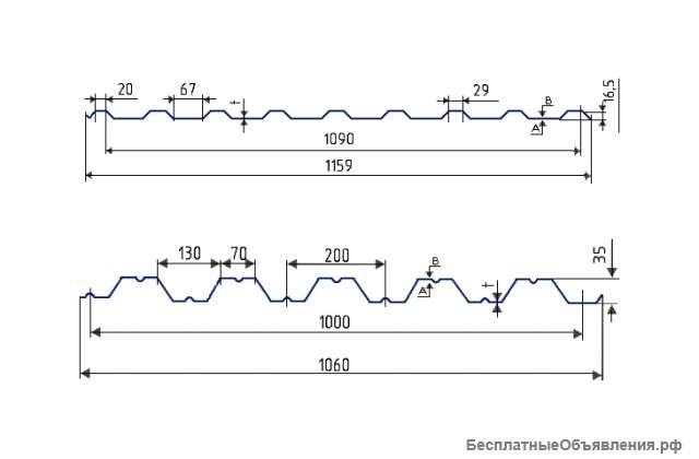 Профнастил оцинкованный и профнастил окрашенный