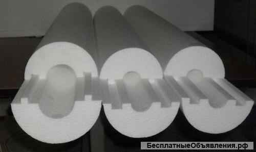 Теплоизоляционную оболочку для труб - скорлупу из пенополистирола