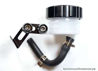 Тормозной бачок для мотоцикла, черного цвета, универсальный