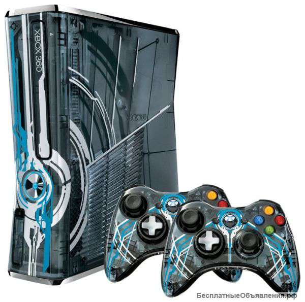Xbox 360 320Gb Limited Edition Halo 4+ 6 игр