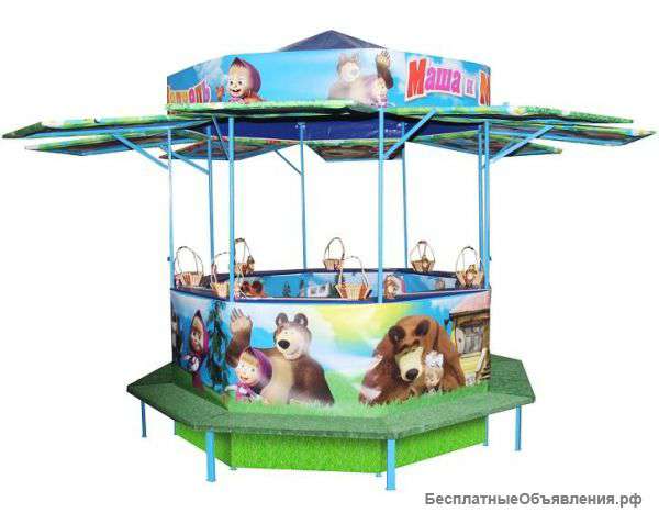 Аттракцион призовой "Машенька и Медведь". продажа аттракционов