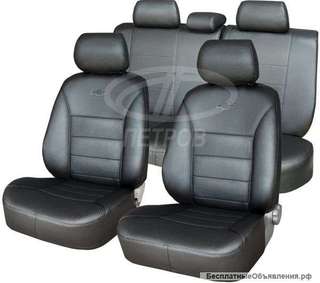 Чехлы авто к-т черные "Петров" hyundai solaris SED