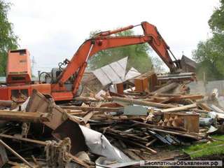 Разбор строений демонтаж копка планироовка уборка участков