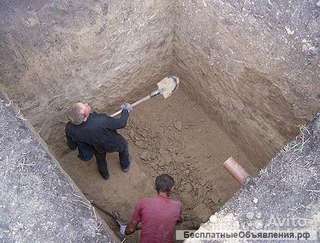 Копка котлованов траншей септиков уборка планировка территорий