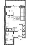 1 студия в Тюмени за 1615 т.р.