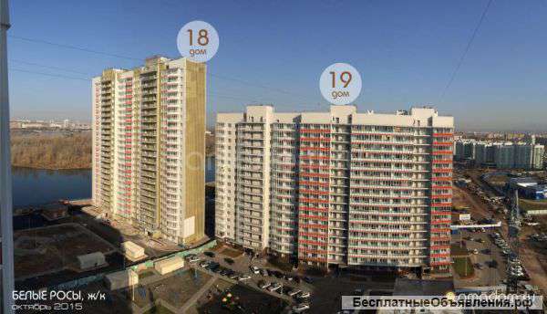 1-комн. (долевое), 39.2 кв.м., Красноярск, БЕЛЫЕ РОСЫ мкр, 18 дом