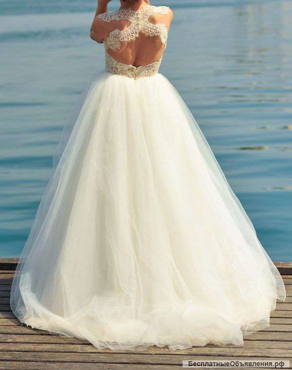 Счастливое свадебное шикарное платье