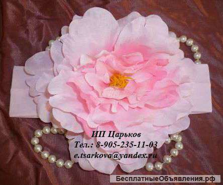 Украшения для волос с искусственными цветами