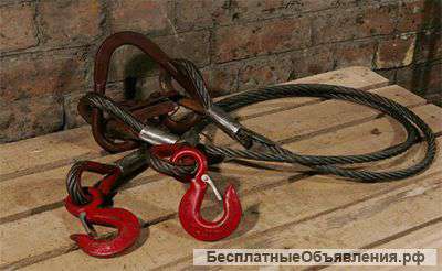 Стропы канатные, текстильные, цепные