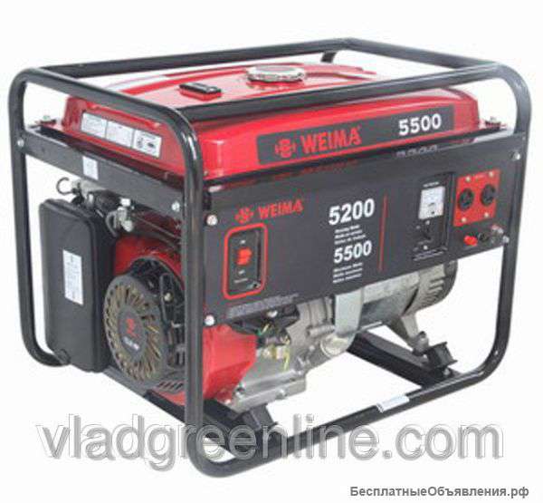 Генератор бензиновый WEIMA 5500 5-5,5кВт