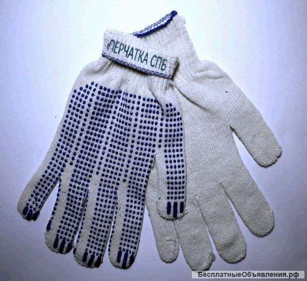 Рабочие перчатки ХБ, ПВХ, Краги Оптом