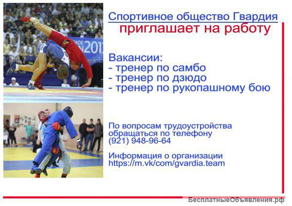 Тренер по единоборствам