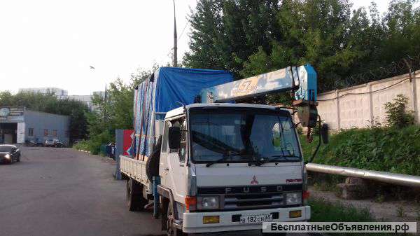 Грузовик с манипулятором Mitsubishi Fuso