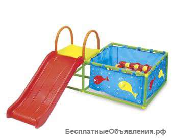 Горка и бассейн с яркими шариками «СЕМИЦВЕТИК»