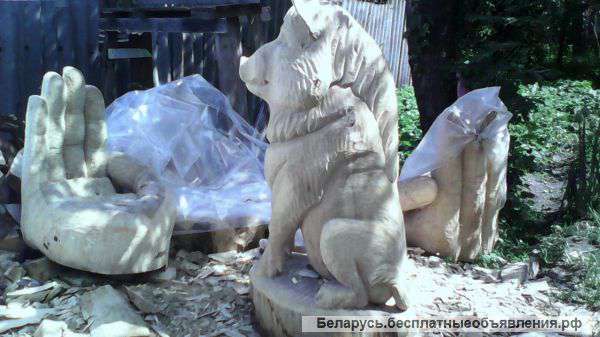 Скульптуры из дерева