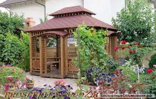 Беседка "Афина" VIP класса, от Prosperitas. Ассортимент - более 100 моделей конструкций