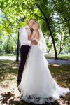 Очень нежное свадебное платье со шлейфом