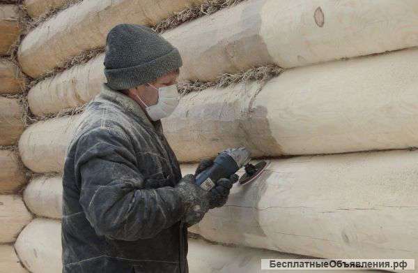 Шлифовка сруба