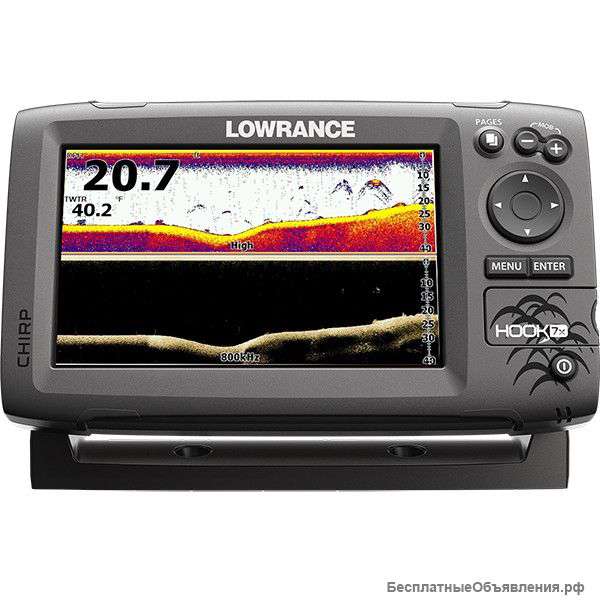 Эхолот Lowrance HOOK-7x Mid/High/DownScan 83/200 + 455/800 kHz