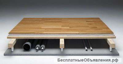Регулируемые полы. Монтаж
