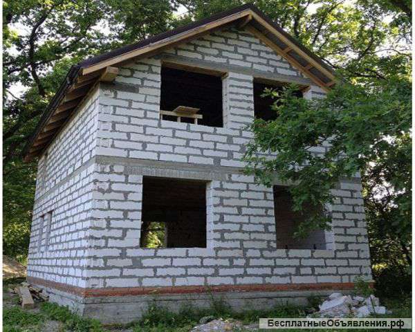 Дом из пеноблоков с мансардой 8 на 8