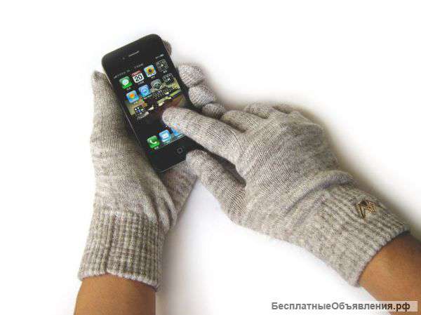Перчатки Weskent Gloves Camel Melange с токопроводящей нитью для iPhone/iPad/iPod