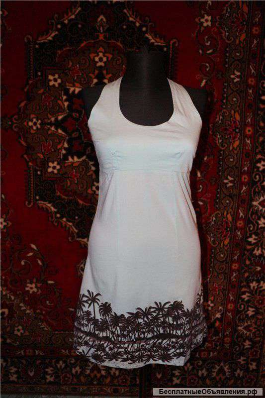 Оранжевое и голубое патья