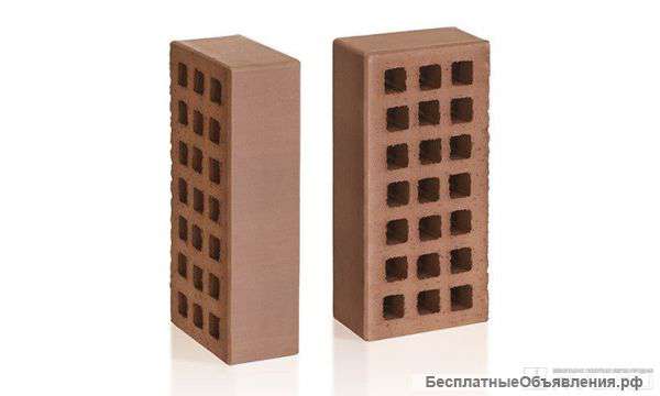 Кирпич керамический коричневый одинарный саранский