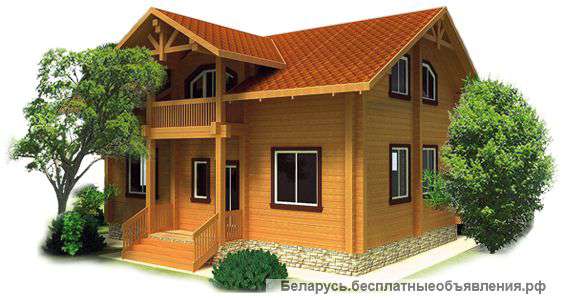 Дома из бруса срубы,бани и пиломатериал Минск и обл.недорого