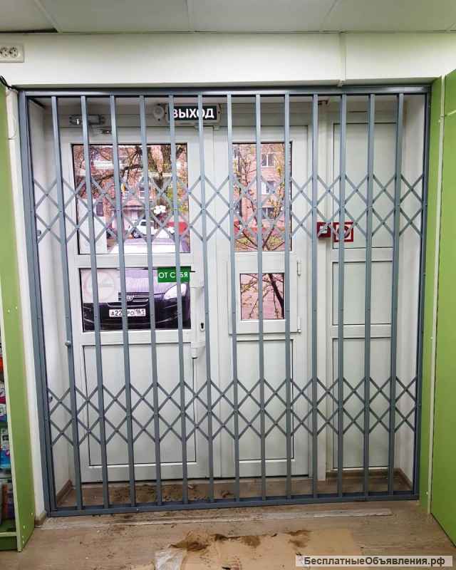 Раздвижные решетки на двери и окна, перегородки