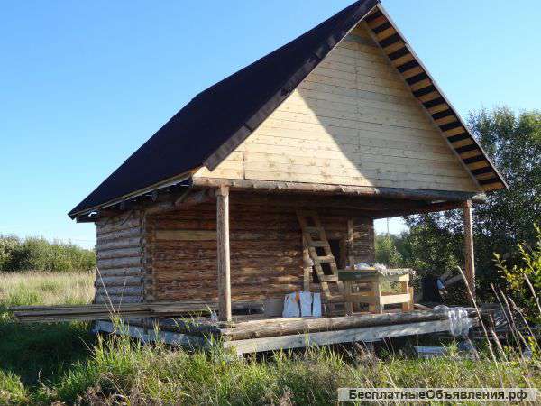 Сруб дома 3х6+вынос