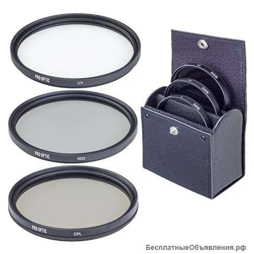 Набор светофильтров Pro Optic Digital 3PCS 58mm filter kits (UV+CPL+ND2)
