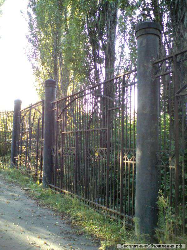 Забор кованый массивный, пруток 20х20