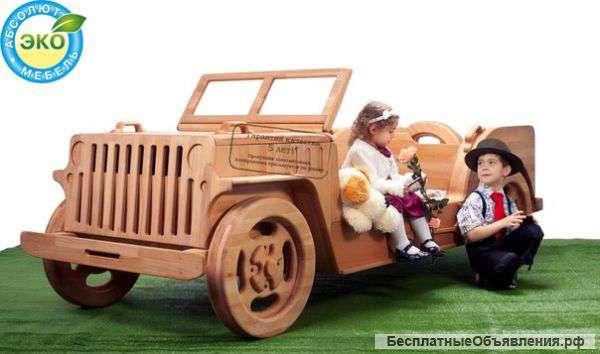 Детская кровать-машина "Джип Виллис"