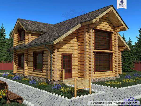 Загородное строительство из Архангельской сосны