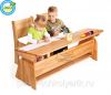 Детская регулируемая парта-растишка для двоих "Школярик"